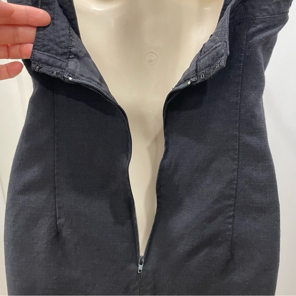 Blume Size 8 Black Dress Viscose Linen Blend, Adjustable Straps Made in Canada - Picture 10 of 15